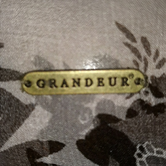 Sweet NWT Grandeur 100% Oblong Silk Scarf - Picture 3 of 4